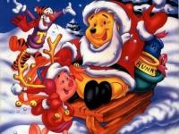 Winnie fait de la luge