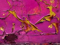 Ecailles de peinture rose
