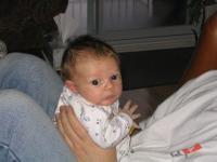 Damien sur son papa