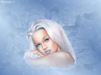 Femme en bleu
