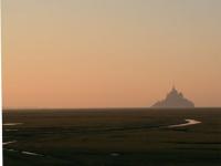 Tombée de nuit Mont St Michel