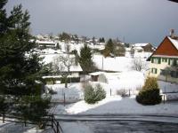 Village sous la neige