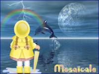 Fillette arc en ciel