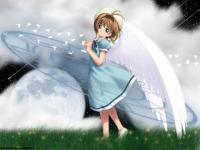 Une fille avec des ailes