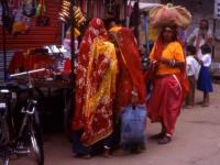 Scène de rue en Inde