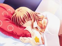 Anime girl sleeping