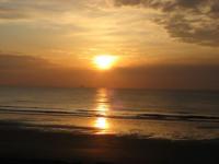 Oostende : coucher de soleil