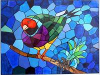 Vitrail oiseau