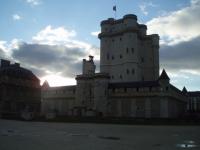 Coucher de soleil sur le donjon