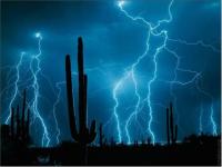 Orage et cactus