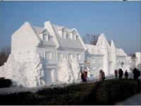 Sculpture sur neige