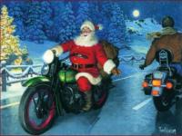 Père Noël motard