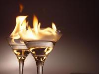 Champagne en feu