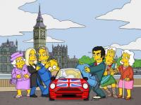 Homer simpson chez la reine