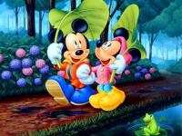 Mickey sous la pluie