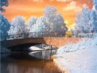 Pont en hiver