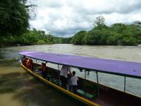En pirogue sur l'Amazone