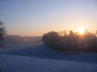 Lever de soleil s/ tapis blanc