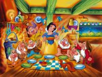 Blanche neige fait la cuisine