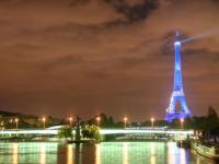 Blue Eiffel Tower