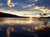 Coucher de soleil sur le lac