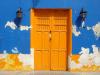 Mexique : Porte peinte