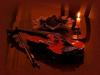 Violon et bougie