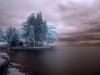 Lac sous la neige